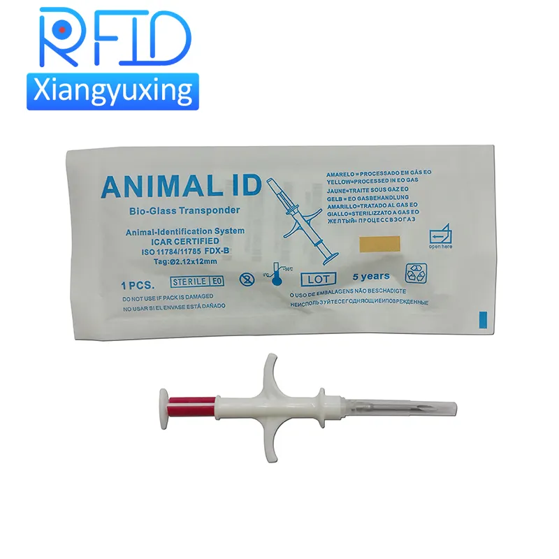 ISO11784 / 11785 PET Id Animal Tracking Glass Tag Rfid Microchip