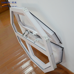 Aluminium Sechs kant rahmen Flügel fenster für Glasfenster zu Aluminium fenster Doppels cheibe