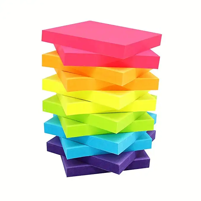 3" x 3" Pop-Up Sticky Notes Pad, 6 Pad/Pack of 100 Sheet= 600 Sheet Total, Easy Notes Individual Package Yellow Green Blue