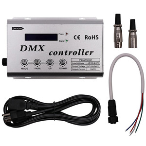 De alta tensión 110V 120V RGB LED de tira de neón DMX decodificador controlador de luz nos enchufe 3CH X 2A 660W para DC100-240V iluminación LED - Product Image 2