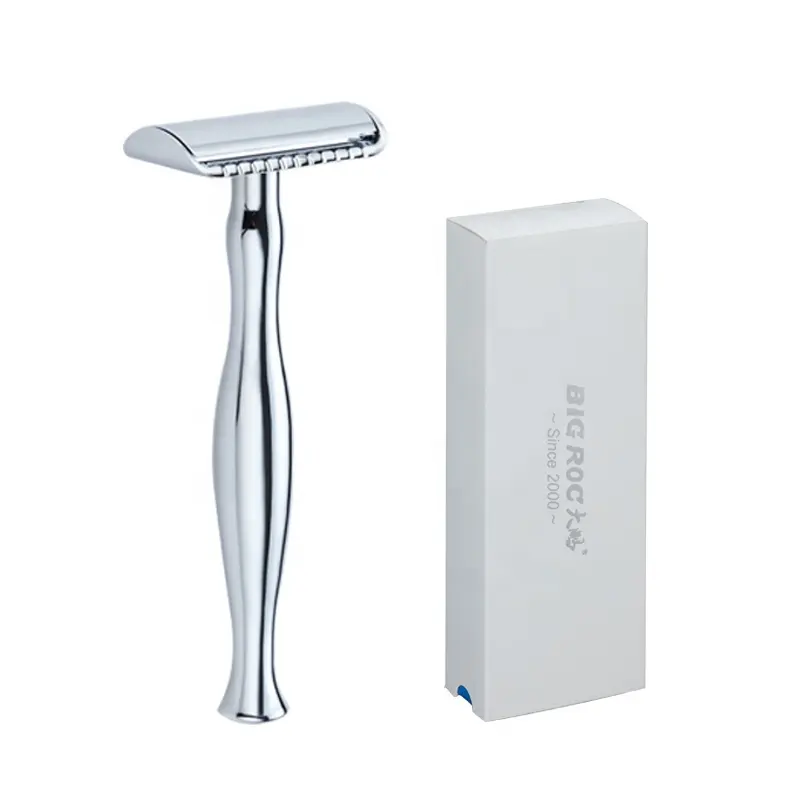 New design two use safety razor with one side in open comb and one side in closed comb double edge safety razor