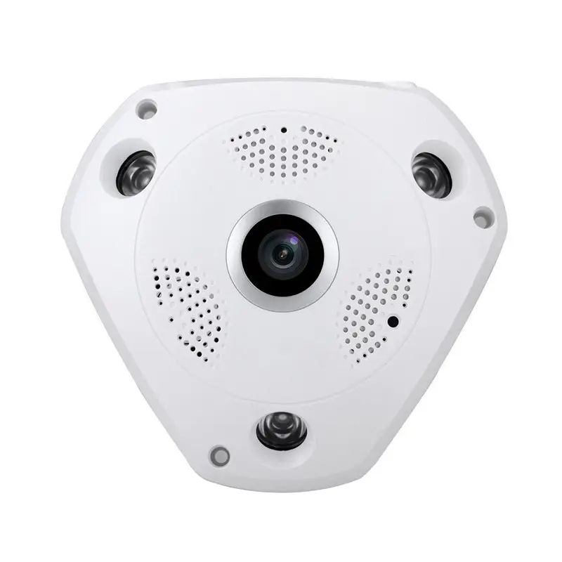 Lente de ojo de pez IP de alta calidad, lente de ojo de pez de 1,3 MP, visión panorámica de 360 grados, cámara de ojo de pez para techo con precio de promoción, VR 360