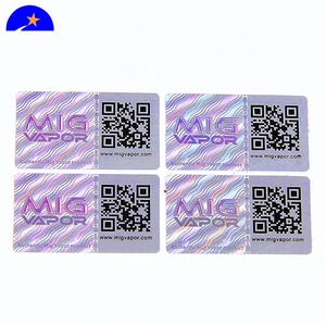 תווית פרטית לייזר תווית Qc קוד סורק אבטחה 3d qr קוד מדבקה