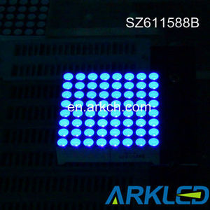 2,3 Zoll große 8*8-Punktmatrix-LED-Anzeige Benutzer definierte <span class=keywords><strong>7</strong></span>-<span class=keywords><strong>Segment</strong></span>-Anzeige