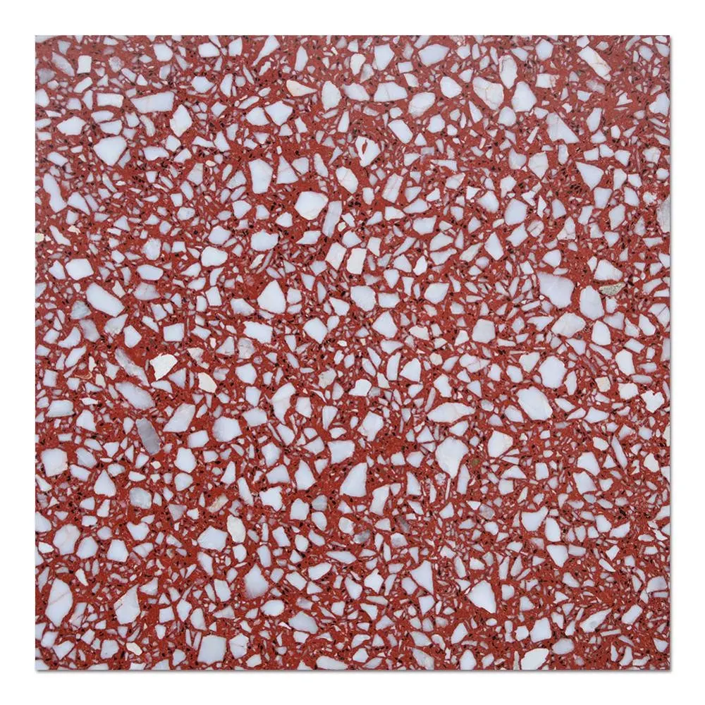 Samistone Terrazzo bloc plancher prix poli carreaux de Terrazzo rouge