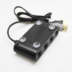 For Wii U Adapter 4 Port for Gamecube for NGC Controller Adapter for Nintendo Wii U/Switch/PC <strong>USB</strong> Controller Adapter