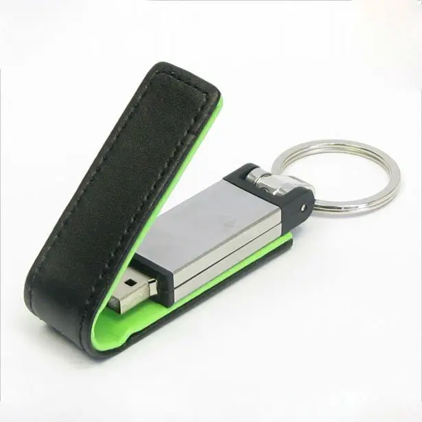 Leather USB Flash Drives Gift Pen drive Custom Printing For Promotion USB 2.0 Memory Stick
