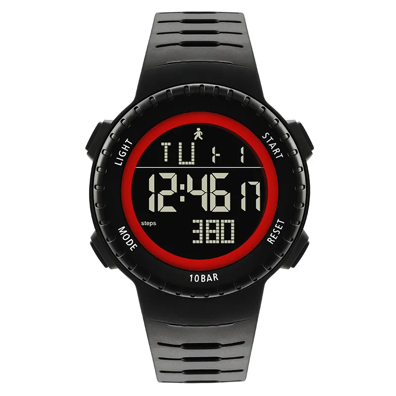 Reloj Digital deportivo para hombre y niño, pulsera con podómetro, registro automático de pasos para correr, barato