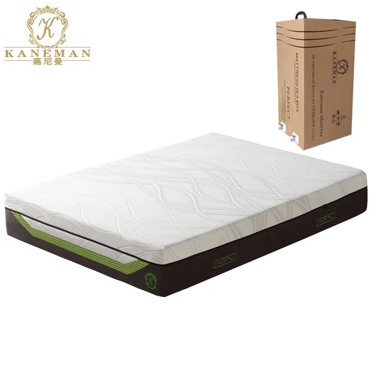 Fabricant chinois de matelas 0 anti-déversement de haute qualité, compresse pliable latex gel cool mousse à mémoire de forme