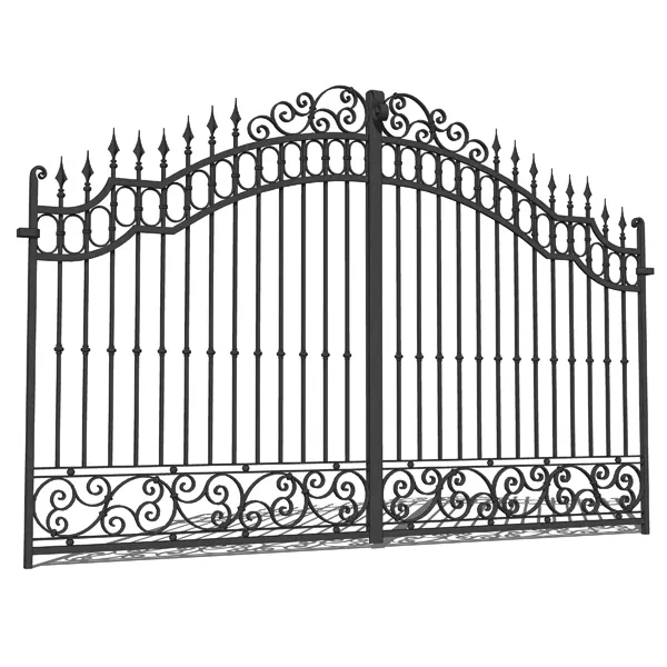 Buona qualità cancello di casa disegni e recinzione In ferro Battuto recinzione in acciaio