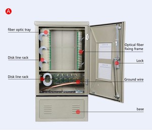 Chinese supplier FTTH FC Fiber Optic Cross Connect Cabinet, Outdoor <strong>Telecom</strong> Distribution Box, <strong>Network</strong> Cross odf Cabinet 4u - Product Image 3