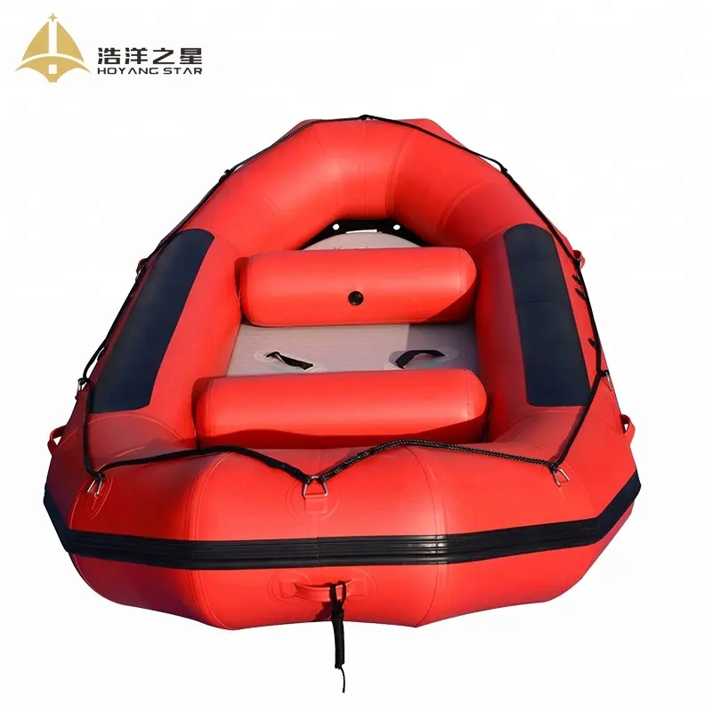 8 Orang PVC Inflatable Rakit Pancing White Water Rafting Boat