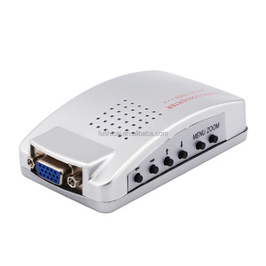 Alta resolución convertidor de PC VGA a TV AV RCA señal Adaptador convertidor de vídeo switch box compuesto soporta NTSC PAL - Product Image 3