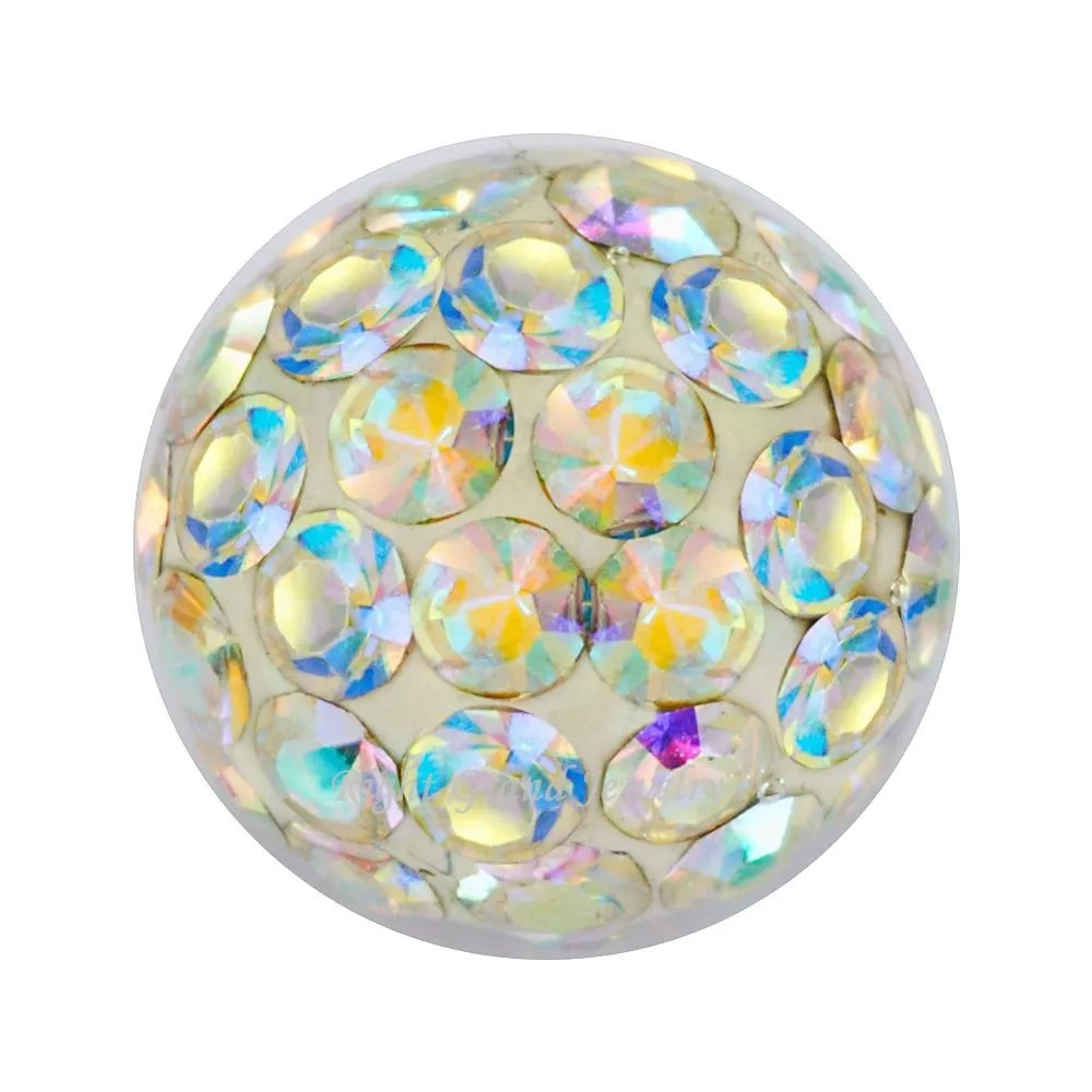 Cuentas de cristal para la fabricación de joyas, DIY, tornillo, Piercing, piezas de bolas Ferido