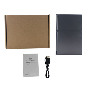 ポータブル折りたたみ式Bluetoothsキーボード充電式タッチパッド付きBT 3.0折りたたみ式キーボードUSB Cタブレット用Windows IOSカスタマイズ - Product Image 6