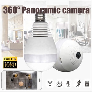 Fisheye v380s ip 摄像机广角监控摄像机灯泡 360 度 vr 摄像机 2MP 家庭安全 - Product Image 2