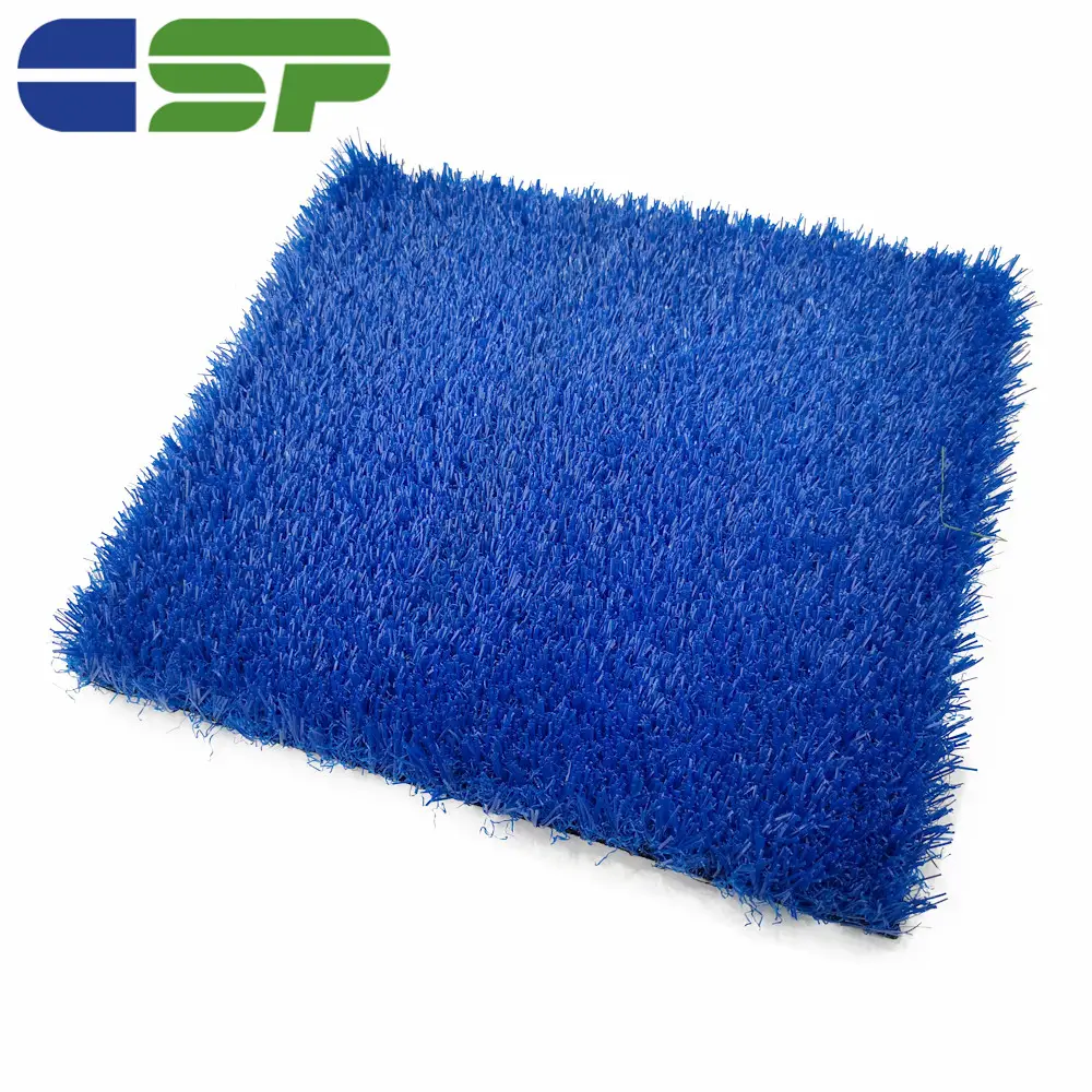 Aire de jeux décoration Artificielle tapis gazon Synthétique bleu