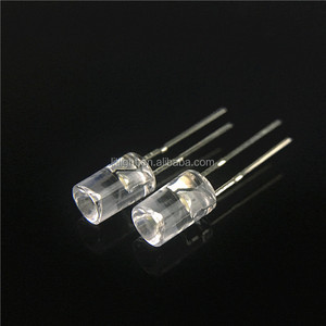 מח"ש סוג F3 F5 אדום 620nm-630nm, ירוק 520nm-530nm, כחול 450nm-470nm, צהוב 590nm 595nm 3mm/5mm led דיודה נקה/מפזר עדשה