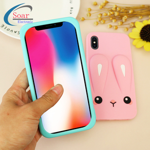 電話アクセサリー売れ筋ソフトキュートプリントユニバーサルシリコンカルカサデセルラレス、iPhoneXケース用耐久性カバー