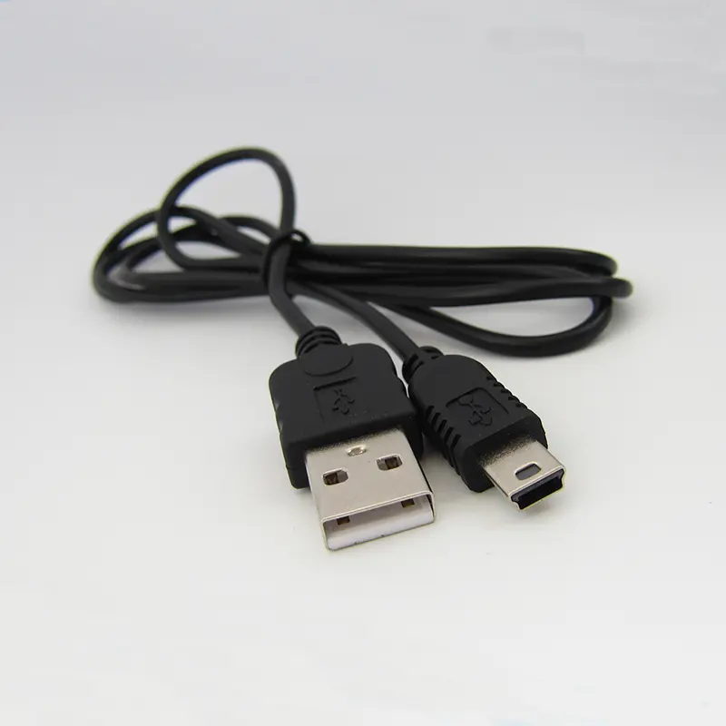 Pasokan Kualitas Tinggi Mini B 5 Pin Data Charger Kabel Kamera Mini USB Ke USB Kabel
