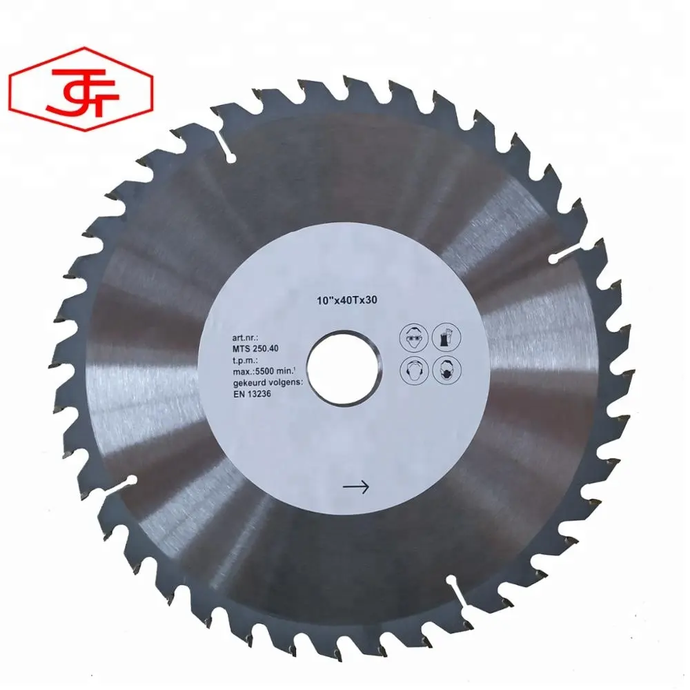 10 inch 40T TCT circular saw blade disc for cutting wood MDF