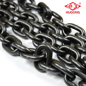 Kaldırma ekipmanları <span class=keywords><strong>G80</strong></span> çapa zincir 8mm 6mm 12mm kalibre siyah zincirleri ile kanca