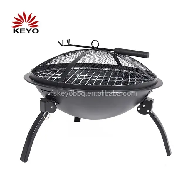 22 "" pliable En Métal Jardin Foyer BARBECUE Charbon Cheminée Barbecue