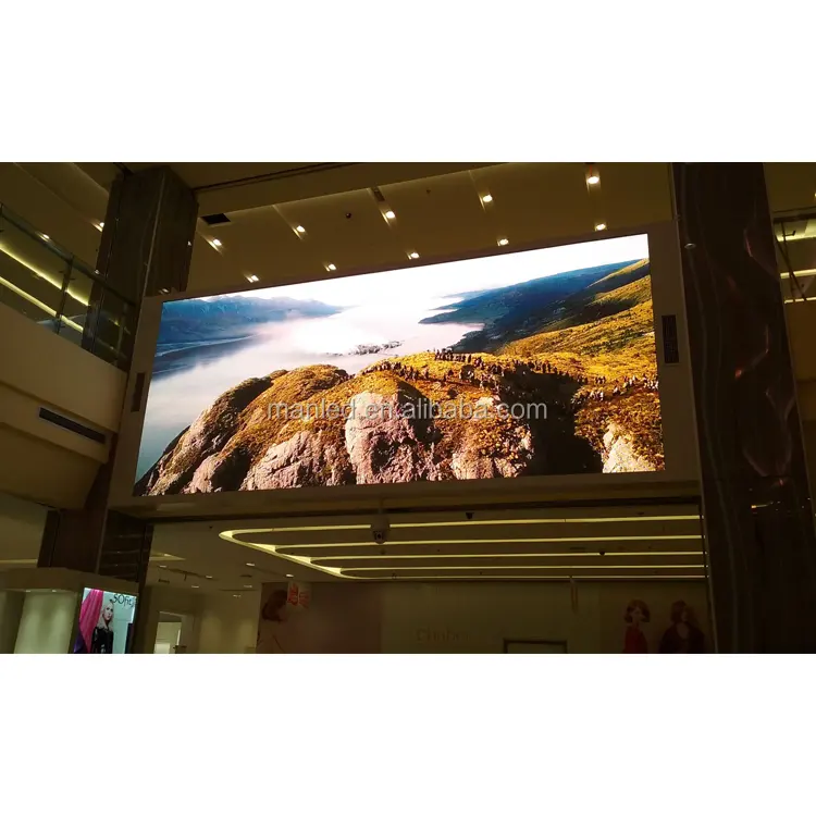 ارتفاع معدل التحديث داخلي تركيب ثابت P2 P2.5 P3 P4 P5 P6 LED الإعلان شاشة عرض الفيديو على الحائط ل اجتماع ، قسم ، فندق