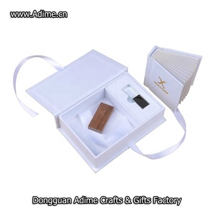 Wedding Cloth Linen Photo Album with USB Flash Drive Stick Packaging <strong>Box</strong> - Product Image 2