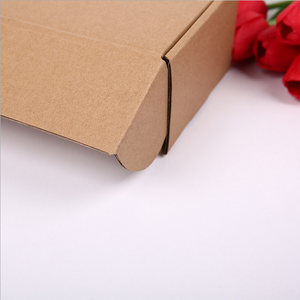 Düz kraft kahverengi kağıt karton e flüt oluklu katlanabilir karton mailler ayakkabı nakliye hediye kutusu alıcı giysi ambalajı - Product Image 3