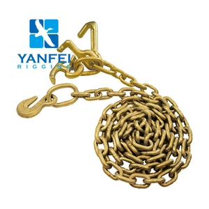 Zincir V-Bridles Çekici Kamyon Ve Flatbed Wreckers Sınıf 70 Çekme Zinciri Gelin Ile Kanca Ve twisted T/J Kombinasyonu Kanca - Product Image 4