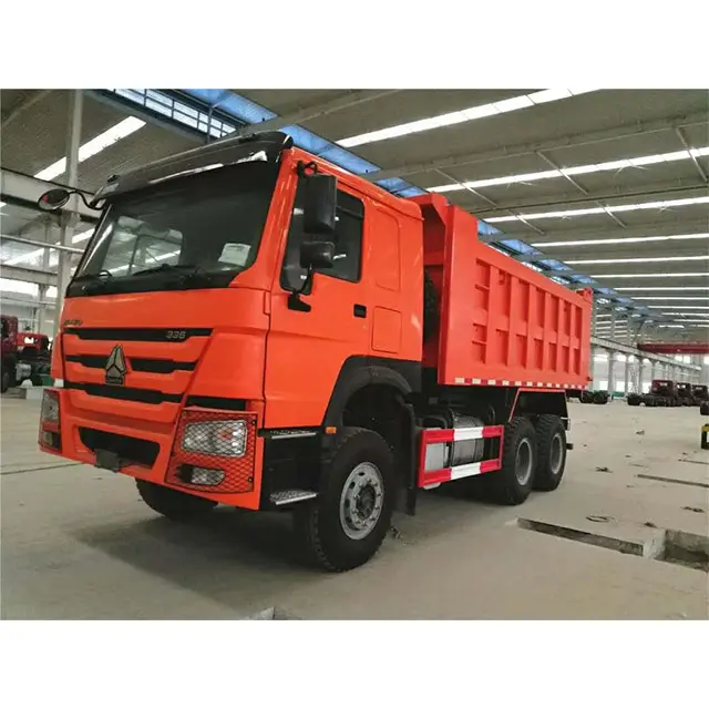 Stock Bas Prix SINOTRUK HOWO 336hp 6*4 Camion À Benne Basculante 24 tonnes 10 Roues Camion À Benne Basculante Pour Saleria