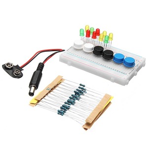 Chengsuchuang IOT scheda di sviluppo per Arduino principiante Kit con scatola LED pulsante Breadboard