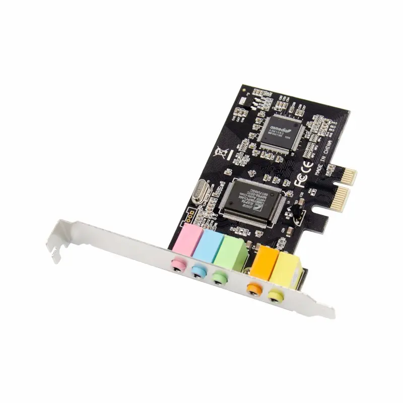 SUNWEIT PCI اكسبريس x1 PCI-E 5.1ch CMI8738 شرائح الصوت الرقمية كارت الصوت بكيي كارت الصوت 5.1