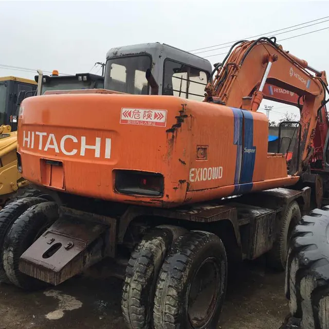 Used Hitachi EX100W Wheel Excavator, Used EX100W/EX120-1/EX120-3/ZX70/EX200-3