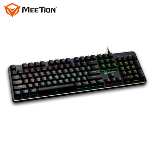 MeeTion-Luz Led retroiluminada MK007 para ordenador, ergonómica, Rgb, para Gaming, Teclado mecánico