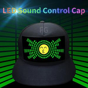 New Arrival High Quality LED <strong>EL</strong> Equalizer Flashing Light <strong>Cap</strong> for <strong>Sports</strong> Parties Casual Outdoors - Product Image 2