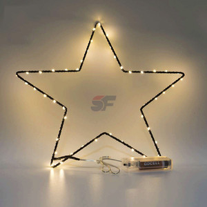 Stringa della lampada del ferro di amore del filo di rame della luce del Led con la luce del riso a batteria CR2032 Led per la decorazione dell'interno di nozze