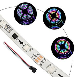 DC12V 5 м WS2811 Светодиодная Пиксельная лента Rgb полноцветная 5050 Светодиодная лента Гибкая Адресуемая цифровая светодиодная лента 1 Управление ИС 3 - Product Image 4