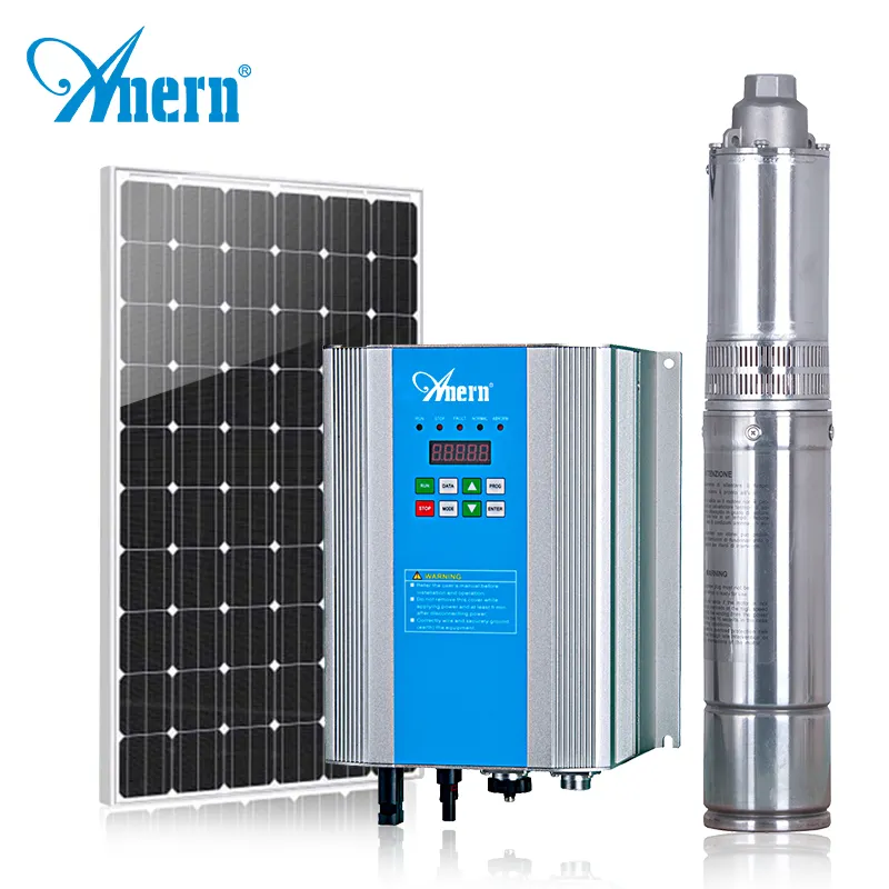 Anern 12v mini pompa acqua ad energia solare 400w inverter pompa acqua solare