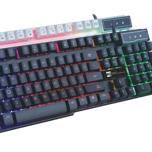 Sades R8 — clavier de jeu multimédia pour ordinateur, pc portable ou de marque, avec interface usb, capuchons de touches flottantes