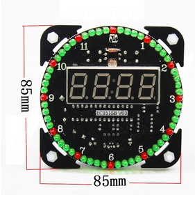 Taidacent DS1302 saat modülü dönen LED ekran elektronik saat alarm dijital ekran alarm ds1302 gerçek zamanlı saat modülü