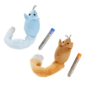 Juguete de ratón de cola larga para gato mascota con hierba gatera, ratón de peluche Catmint Teaser juguete interactivo para gatito - Product Image 4