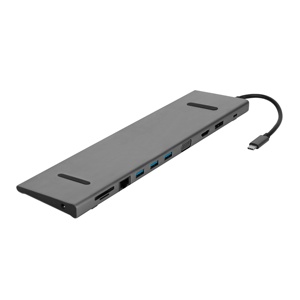 11 in 1 Type C Docking <strong>USB</strong> C <strong>to</strong> RJ45 <strong>VGA</strong> 3.5MM HDMI DP 3*U3 SD TF PD Multi-function Hub <strong>Converter</strong> - Product Image 1
