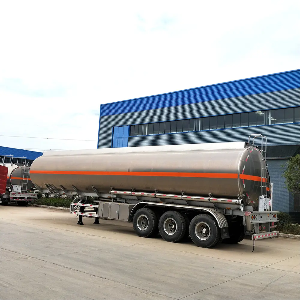 Réservoir de transport liquide, semi-permanent, 3 axes, capacité personnalisée, pour remorque en carburant