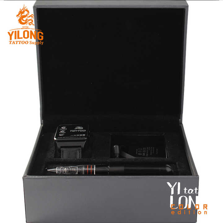 Yilong dövme kalıcı makyaj dövme makinesi seti gelişmiş saat dövme