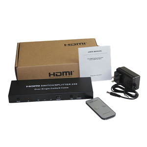 <strong>hdmi</strong> <strong>splitter</strong> with rj45 <strong>output</strong>, 4pcs receiver (RX) can extender 60m over cat5e/6, support 3D,1080P, <strong>hdmi</strong> 1.4 switch <strong>splitter</strong> 2x6 - Product Image 2