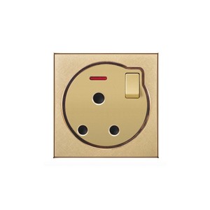เต้ารับ2ขา + MF สไตล์อังกฤษสีทอง13A กระแสไฟสูงสุดและแรงดันไฟฟ้าสูงสุด250V - Product Image 4