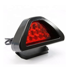 ไฟเบรกท้าย LED 12ดวงสำหรับท้ายรถ,ไฟเบรกที่สามไฟท้ายไฟแฟลชสีแดงไฟกระพริบเพื่อความปลอดภัยสำหรับไฟตัดหมอก F1 - Product Image 4