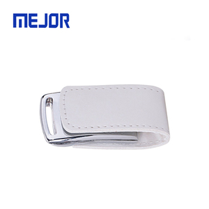 เคสสีขาวของแท้แฟลชดิสก์16G เมมโมรี่สติ๊กโลหะ32G True Cuero OEM 8G ไดรฟ์ Usb หนัง - Product Image 5